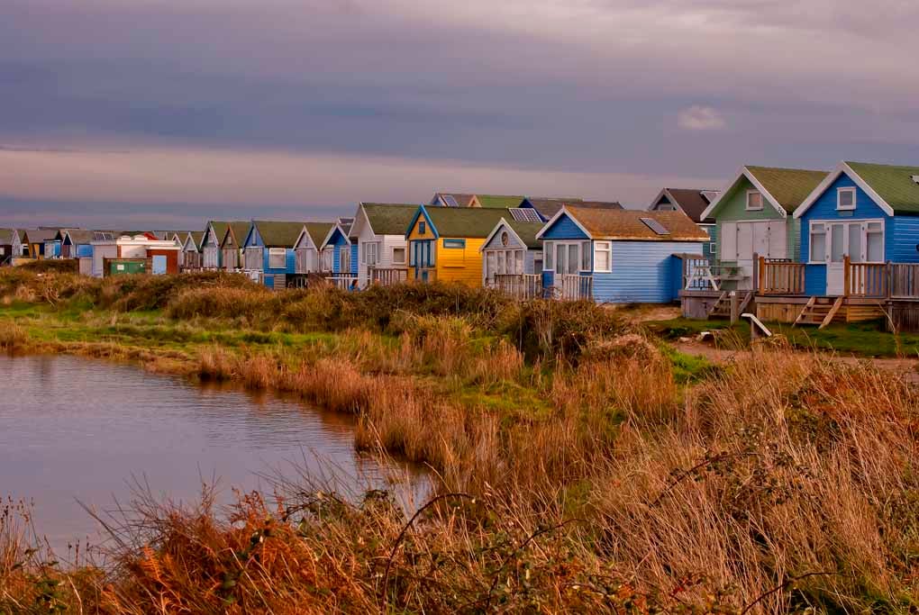 Beach Huts Hengistbury Head Dorset England Photograph Print