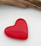 Red Fused Glass Heart