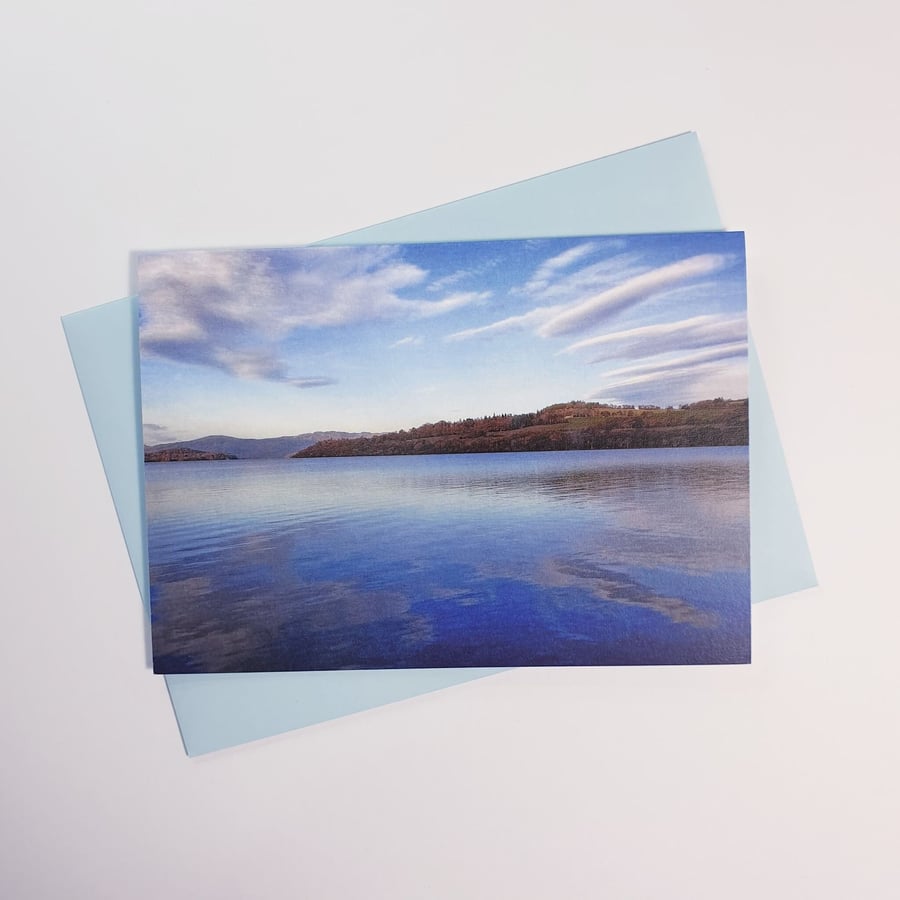 Loch Lomond Photography Note Card, Greeting Card, Blank with Envelope, A6
