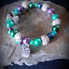 Newquay Bay sand bead bracelet