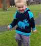 Knitting Pattern Dinosaur Hoodie (Triceraptops).  Digital Pattern - Image 3