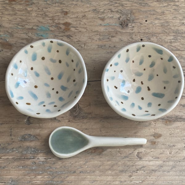 Little Handmade Pottery Dipping Bowls