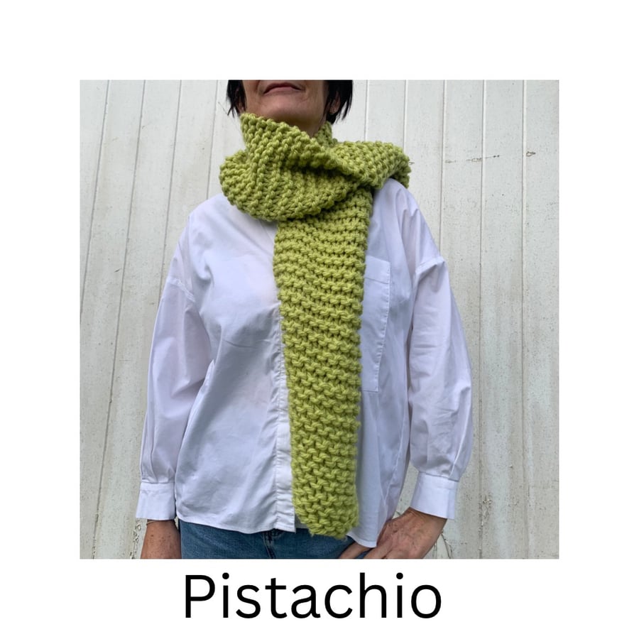 Chunky Knit Handmade Scarf