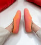 Salmon Hand Felted Merino Wool Slippers Clogs - Image 10