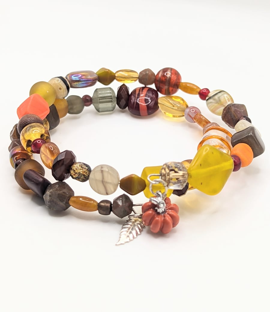 Pumpkin wrap bracelet
