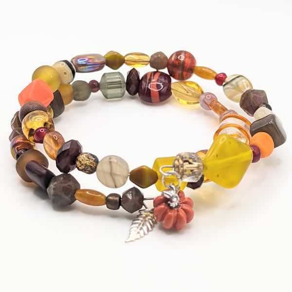 Pumpkin wrap bracelet