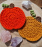 Pumpkin Coasters, Halloween Coaster, Halloween Decoration, Autumn Decor - Image 9
