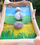 Pebble Puffin Driftwood Wall Art - Handmade Coastal Bird Art - One-of-a-Kind - Image 2