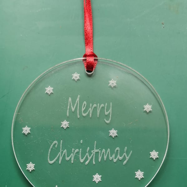 Acrylic Merry Christmas Decoration 