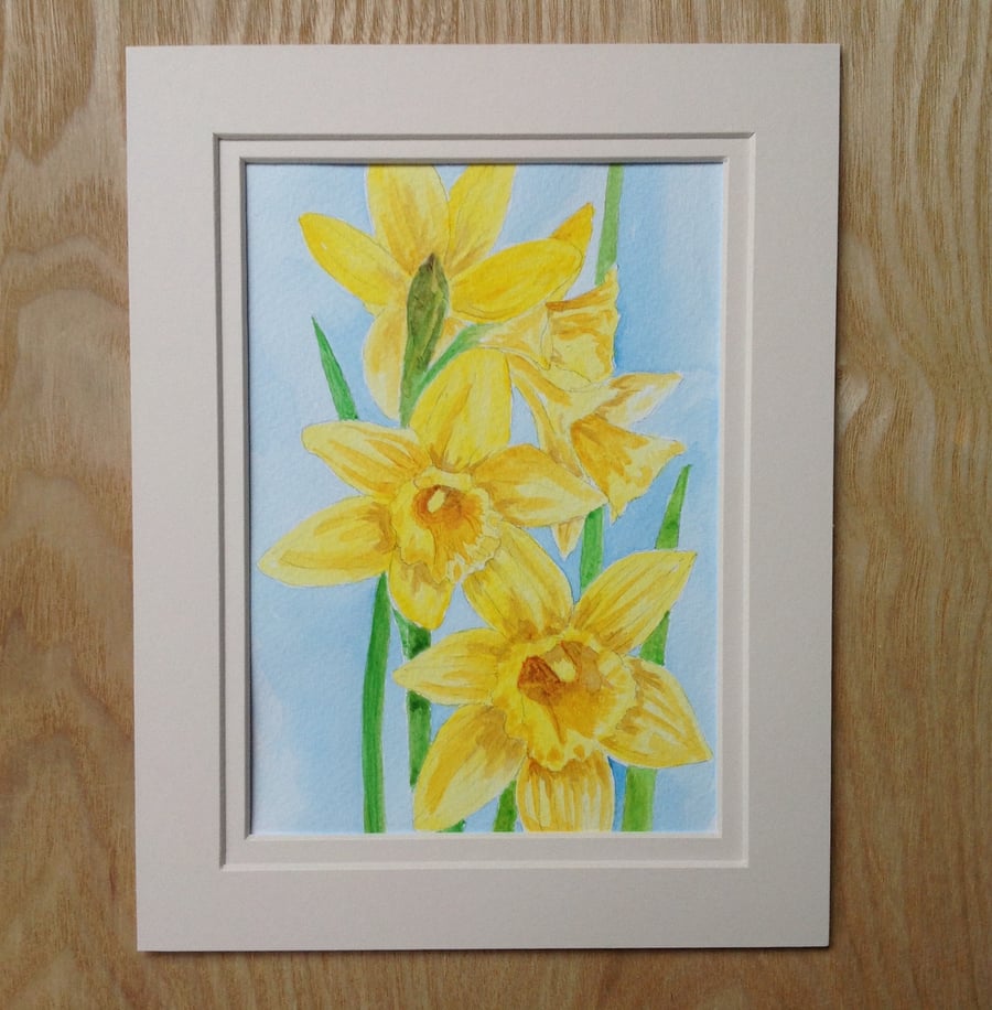 Daffodils original watercolour