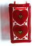 Heart Lightcatcher Fused Glass Hanging Suncatcher 2 hearts Mothers Day gift - Image 3