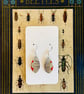 Art Deco style recycled tin earrings  - Image 3