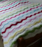 BLANKET, THROW. Ripples. Crocheted .' Village Fete'...ready to ship ..... - Image 3