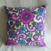 Bright and funky 1970s fabric cushion cover