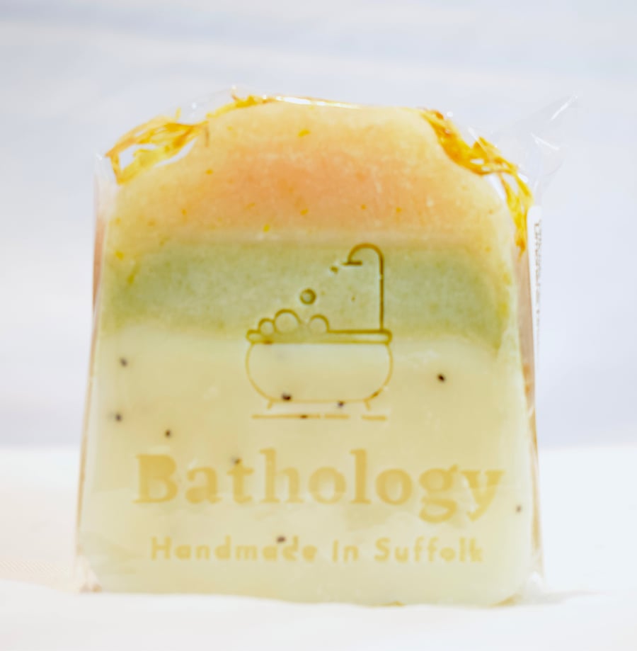 Handmade Natural Shea Butter & Olive Oil Soap Lemon Litsea Cubeba & Black Pepper