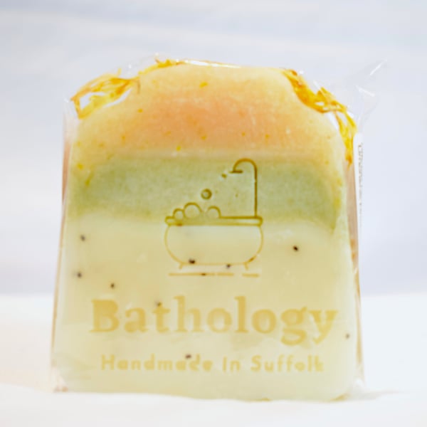 Handmade Natural Shea Butter & Olive Oil Soap Lemon Litsea Cubeba & Black Pepper