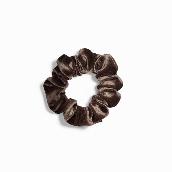 Mocha Velvet Scrunchie - Regular