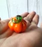Handcrafted Flameworked Glass Petite Pumpkin  Miniature keepsake Thoughtful gift - Image 9
