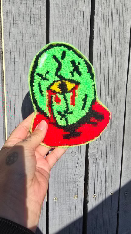 Dragon Egg Green Eyed MugRug Coaster