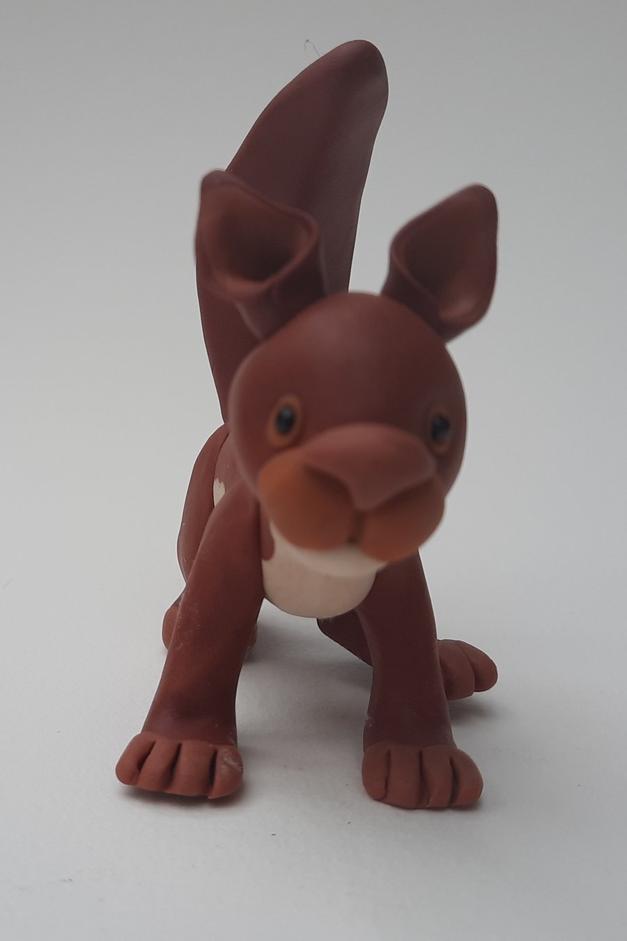 Handmade Polymer clay Squirrel: AKA Sally