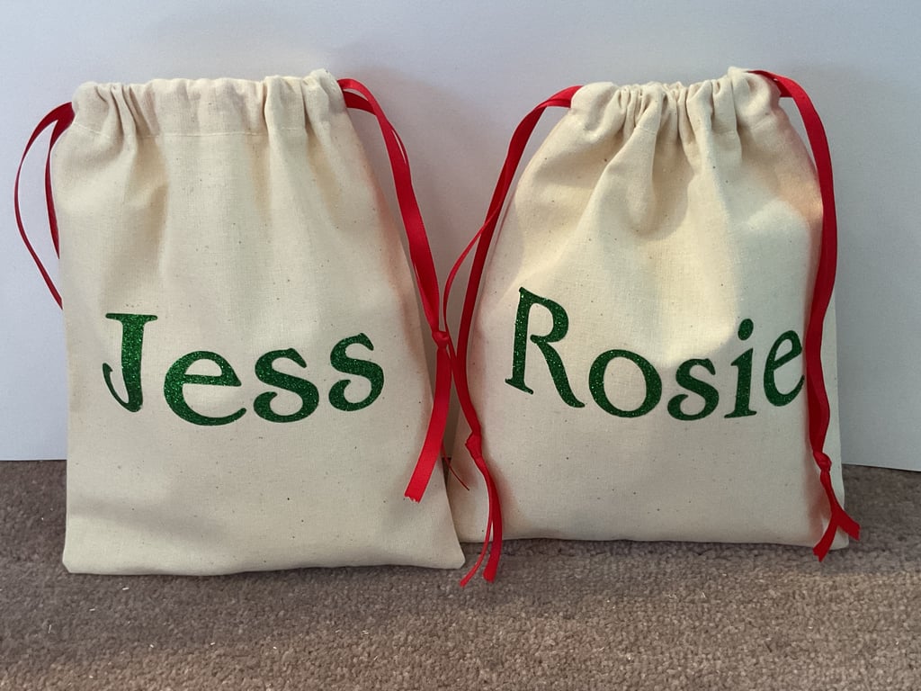Personalised pouch drawstring bag 
