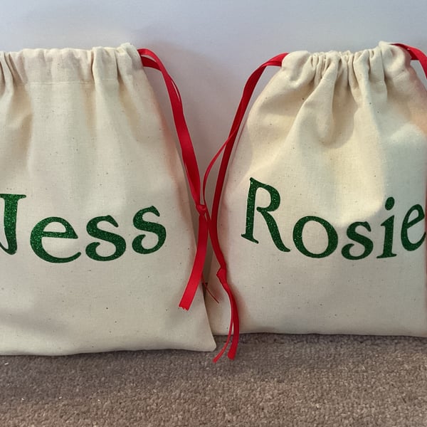 Personalised pouch drawstring bag 