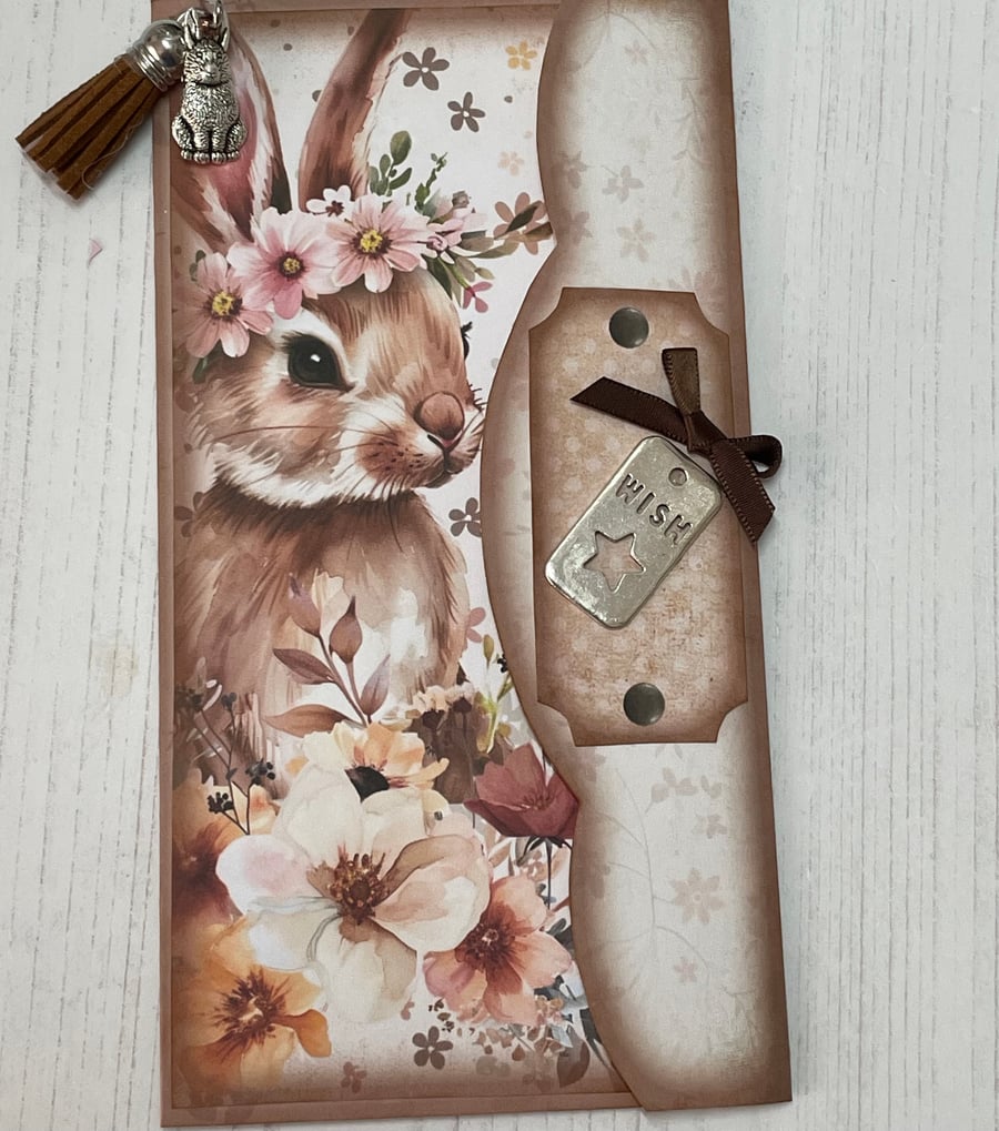 Folio - Bunny and Flowers by Carolee Crafts PB9 0031