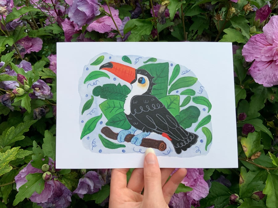 A5 Toucan Time Wall Art Print