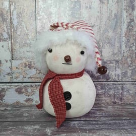 Primitive Snowman Christmas Decoration