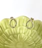 Sterling Silver Hammered large Teardrop Stud Earrings