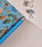 Butterfly Journal, Blue Leather, A6 - Image 4