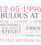 Personalised 21st Birthday Word Art - BD211 - Image 4