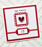 Anniversary card - personalised with ANY number - boxed option - Image 3