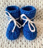 Tootsie Booties 100% Wool Cobalt Blue - Image 4