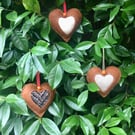 Handmade Gingerbread Felt Christmas Ornament folksy Christmas 2026 - 