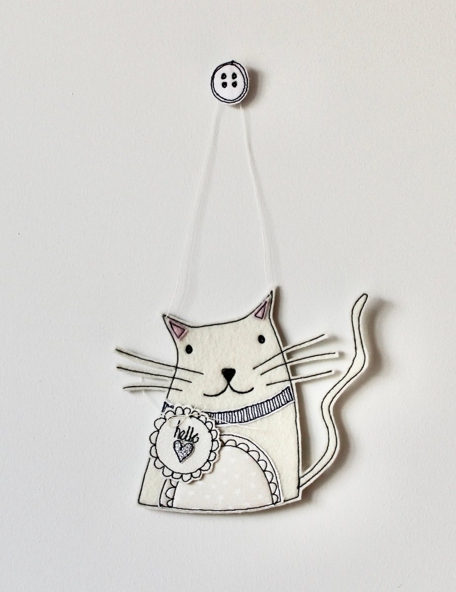 Special Order for Sherry - 'Kitty Cat' - Hanging Decoration