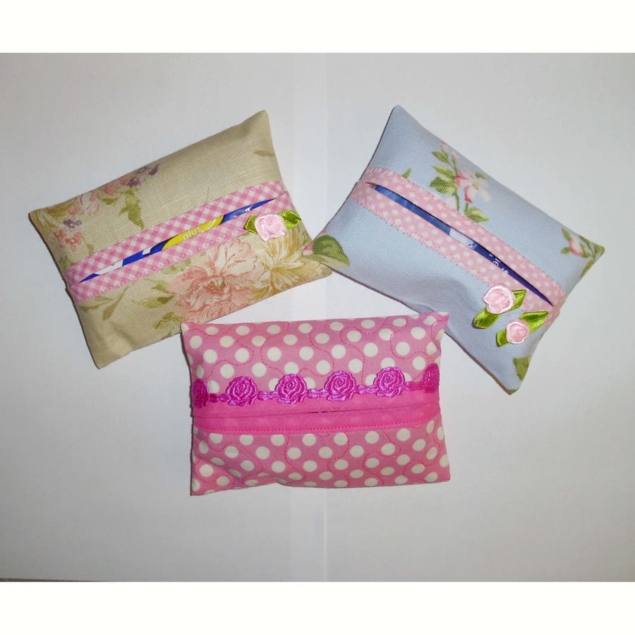 Pocket tissue holders - Pink