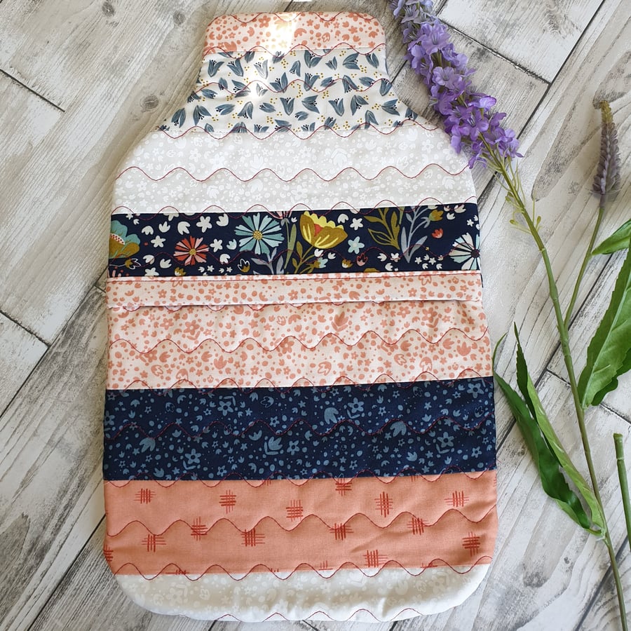 Quilted Hottie Cover, Hot Water Bottle