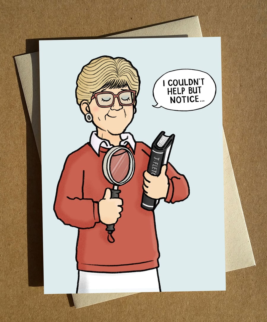 Jessica Fletcher - Murder She Wrote - Greeting Card A6