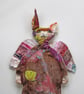 Bronwen, original printed and embroidered textile wall decoration