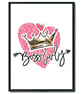Boss lady girls room print, girl room quote print,  girl boss wall art - Image 1