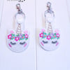 Unicorn Keyring, Sparkly Floral Unicorn Keychain, Unicorn Bag Charm, Keyring