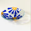 pretty fused glass dish - recycled glass 