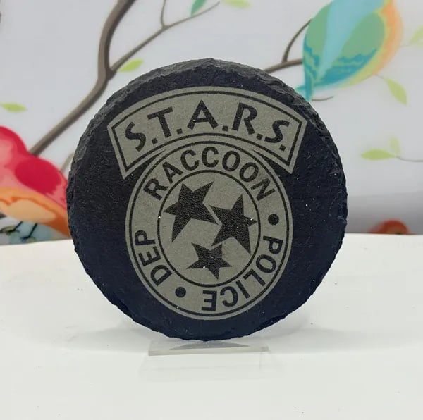 Resident Evil STARS Laser Etched Coaster