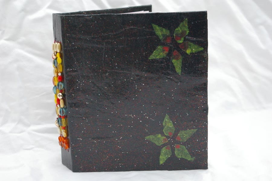 Note book or Journal with beaded spine