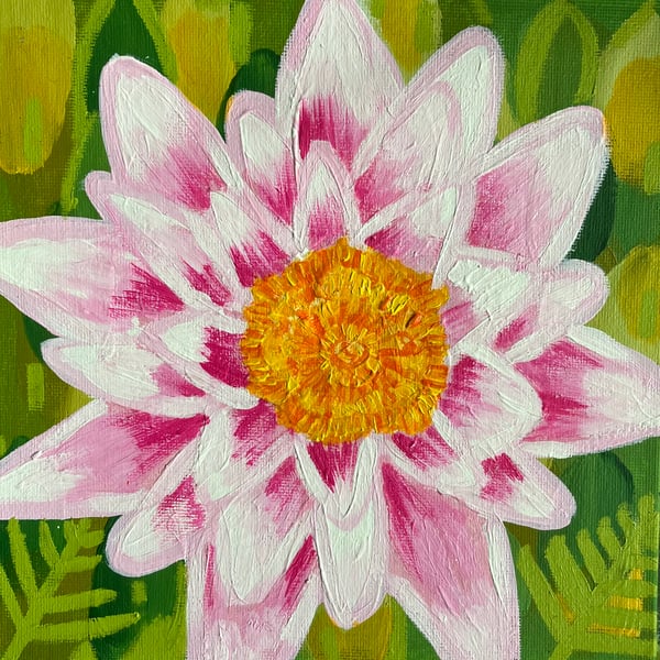 Pond Lily flower painting 