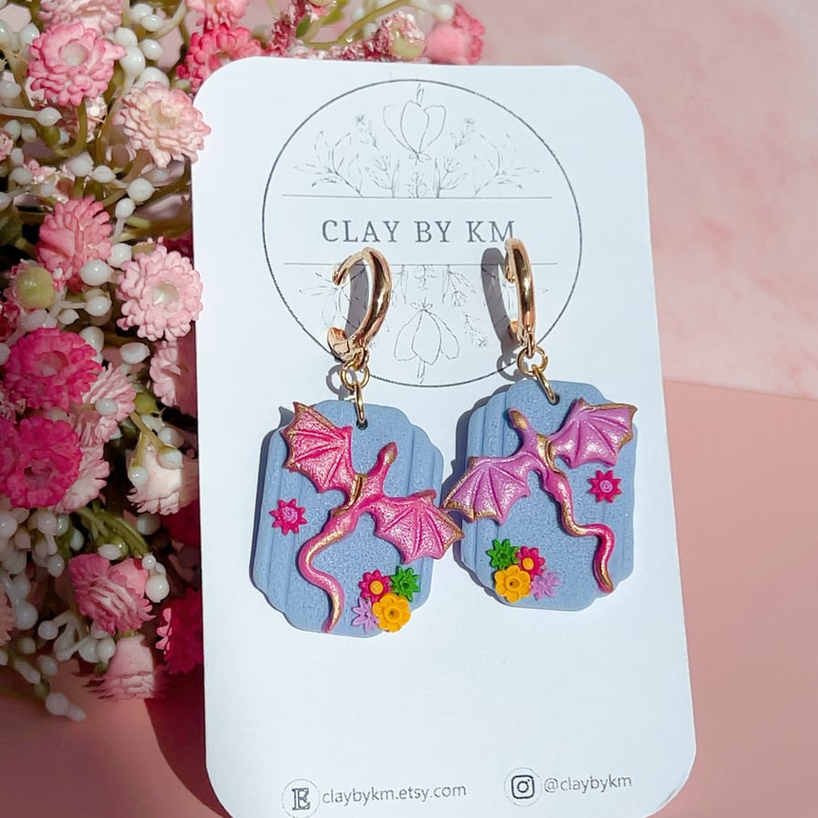 Dragon Gift for Fantasy Lovers - Unique Magical Earrings for Her