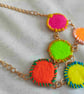 Handmade felt circle necklace - Image 1