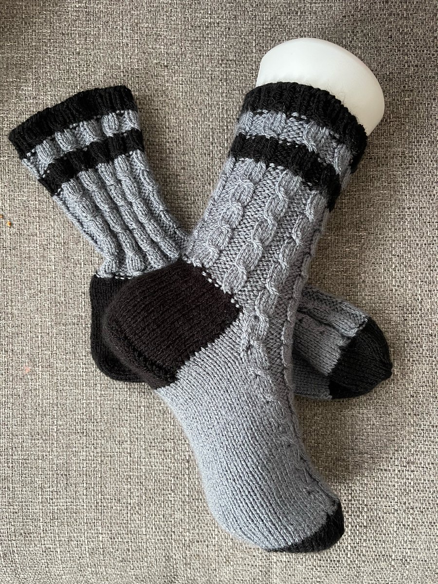 Cosy Hand Knitted Socks UK 5