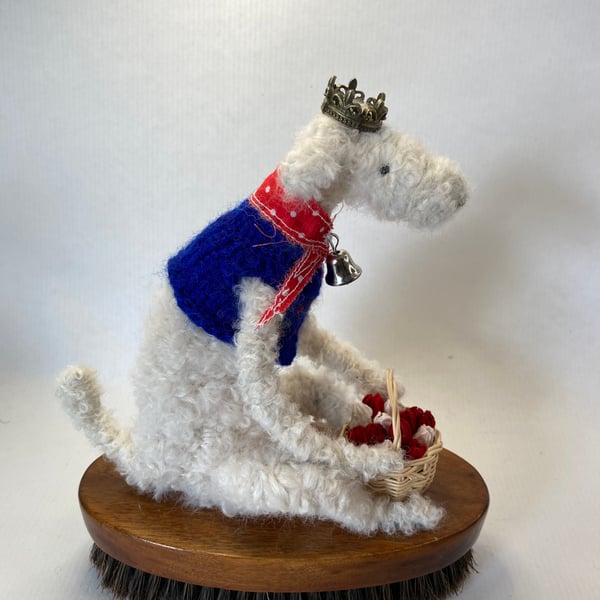 Louis - Lurcher with Flowers